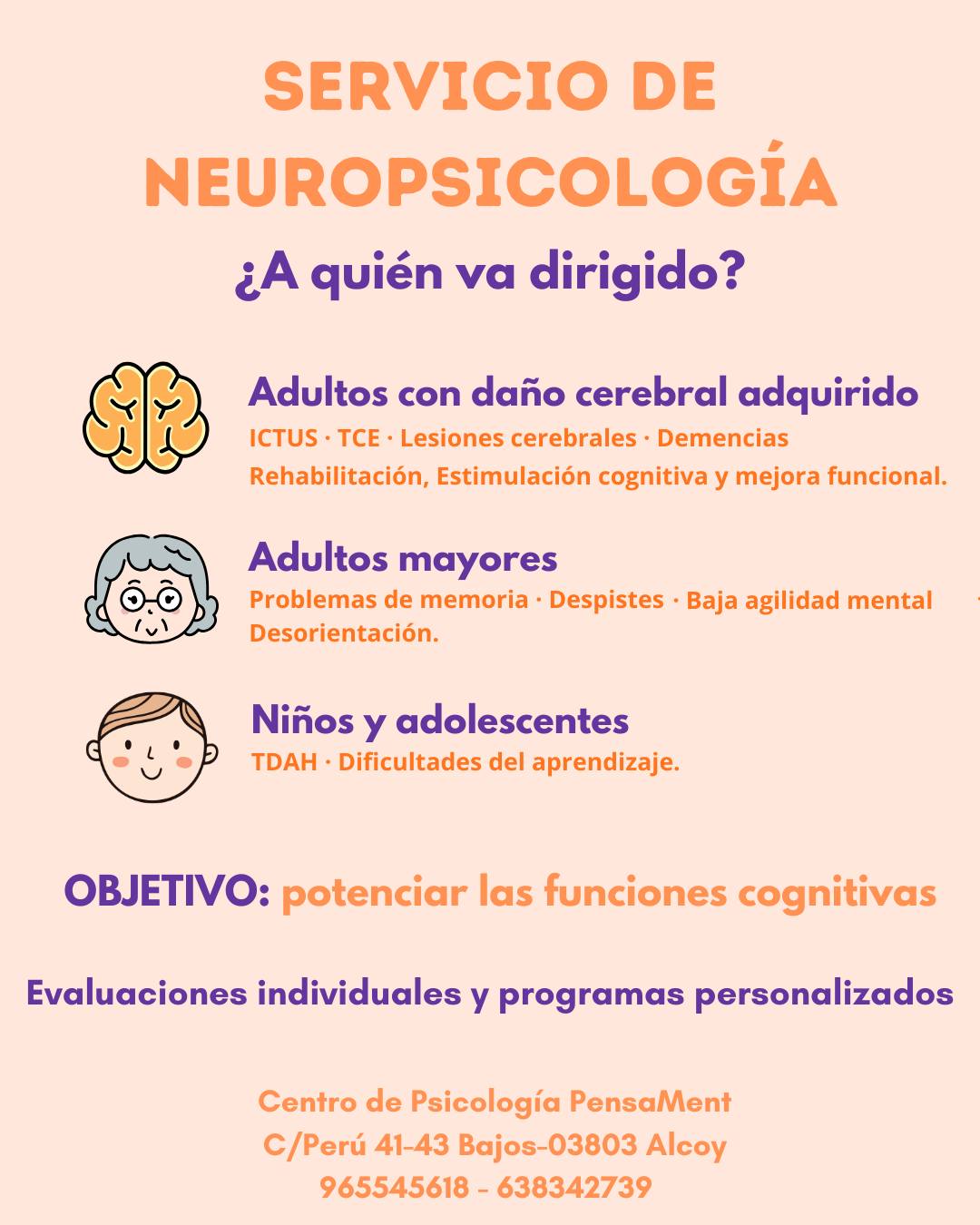 ¡Así es como cuidamos también de tu bienestar cognitivo!

Te acompañamos con evaluaciones y programas a medida para trabajar cambios en tu memoria, atención y otras funciones, debido a lesiones cerebrales de diferentes tipos. 

¡Para niños, adultos y mayores que necesitan un apoyo extra! 🤗

#pensament #psicologia #centropsicología #cursos #talleres #recursospsicológicos #asesoramiento #tratamiento #terapia #ayuda #alcoy #centropsicologico #psicologiaalcoy #psicologosalcoy #terapia #terapiacognitivoconductual #terapiaonline #bienestaremocional #saludmental #Neuropsicología #SaludCerebral #BienestarCognitivo